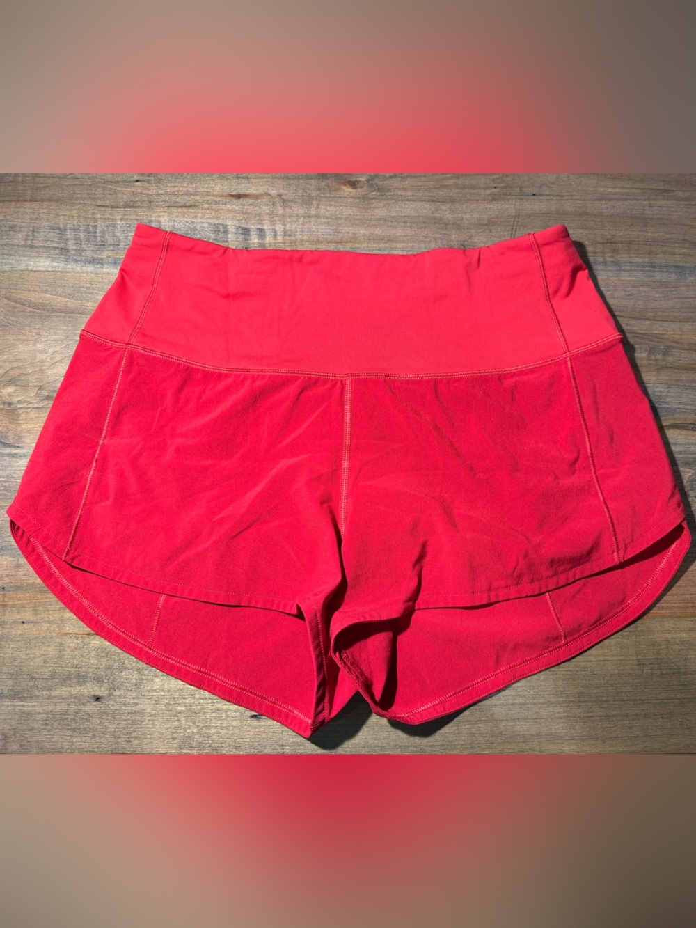 Lululemon Red speed up Shorts